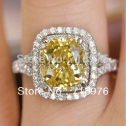 Dr. Lyn's ugly Piss Yellow engagement ring